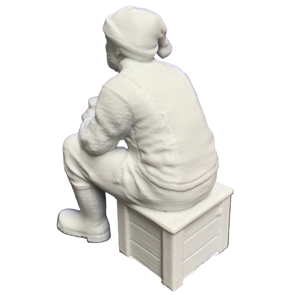 model boat fittings crew figure with santa hat