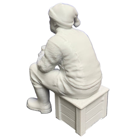 model boat fittings crew figure with santa hat