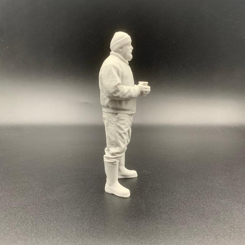 Model Boats Crew Figure Cup of Coffee