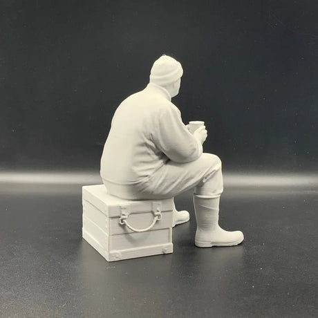 scale model boat fittings fisherman crew figure